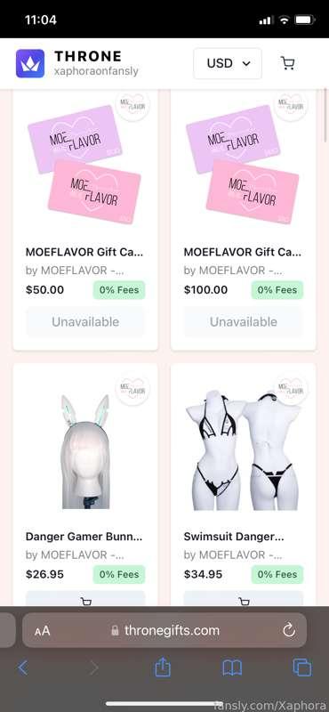 I added the bathing suits and cute accessories to my throne wishlist! Yes, you get freebies in the item(s) when you include your Fansly username 🤍

https://thronegifts.com/u/xaphoraonfansly