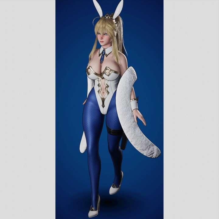 Animation - Artoria Bunny Walk Cycle