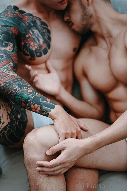touching each other's tits