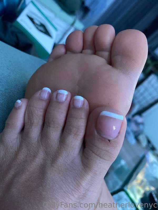 ...about last night. (Last time I had my toes done it was ex..