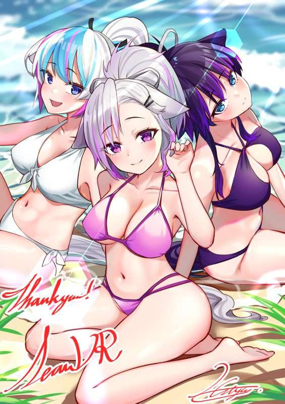 Three Cuties at the beach!
