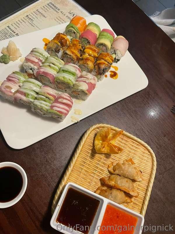AYCE Sushi with a nice tub of ice cream for dessert. Need a ..