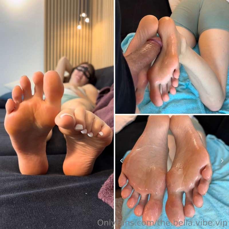 ***Foot Fuck and cum on soles!***  He wakes me up by pulling..