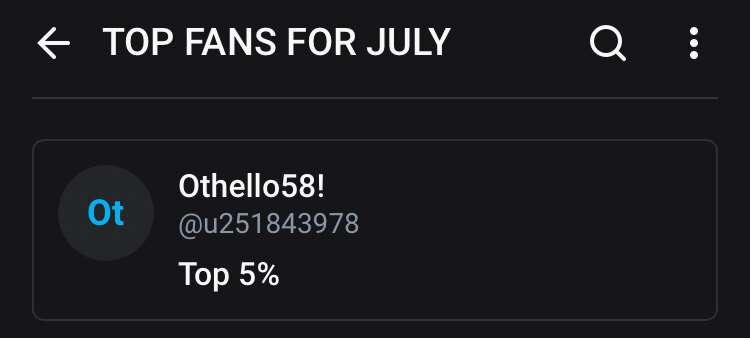 Thank you to my top fan of July! 😘