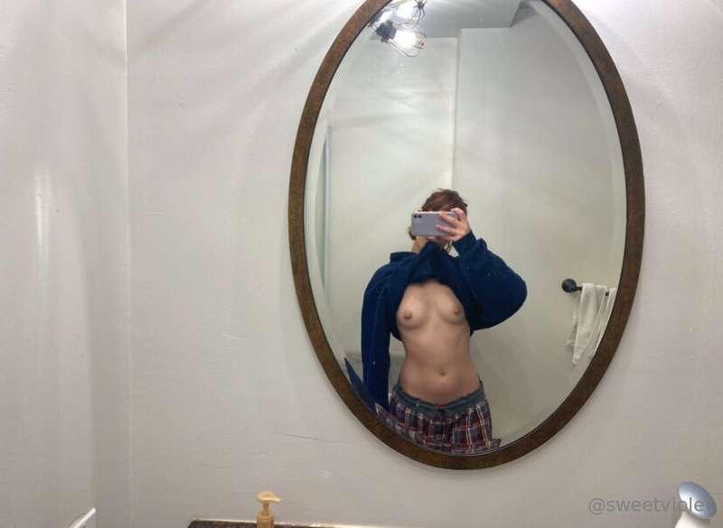 my boobs are like an illusion in the way that they’re small ..