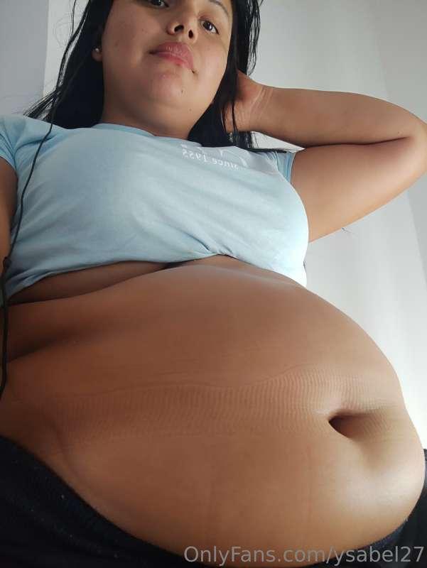 my belly feel so heavy and round