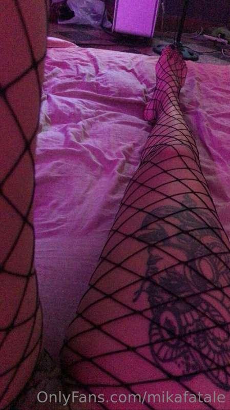 Anyone here who have fishnet fetish? Send me a DM and I'll g..