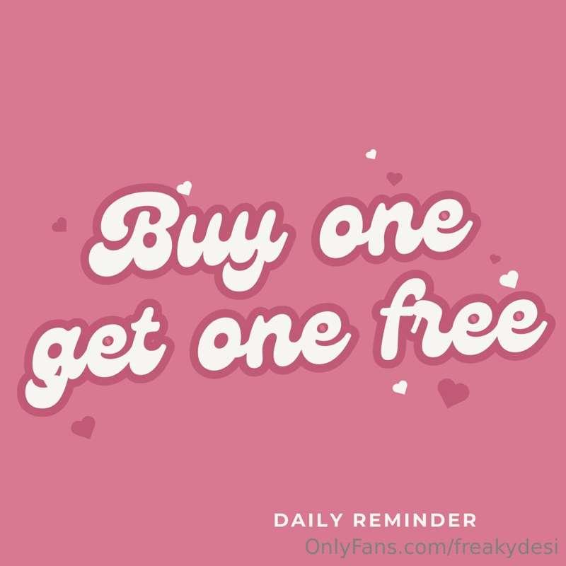 BUY ON GET ONE FREE✨
So if you buy any one of my any videos ..