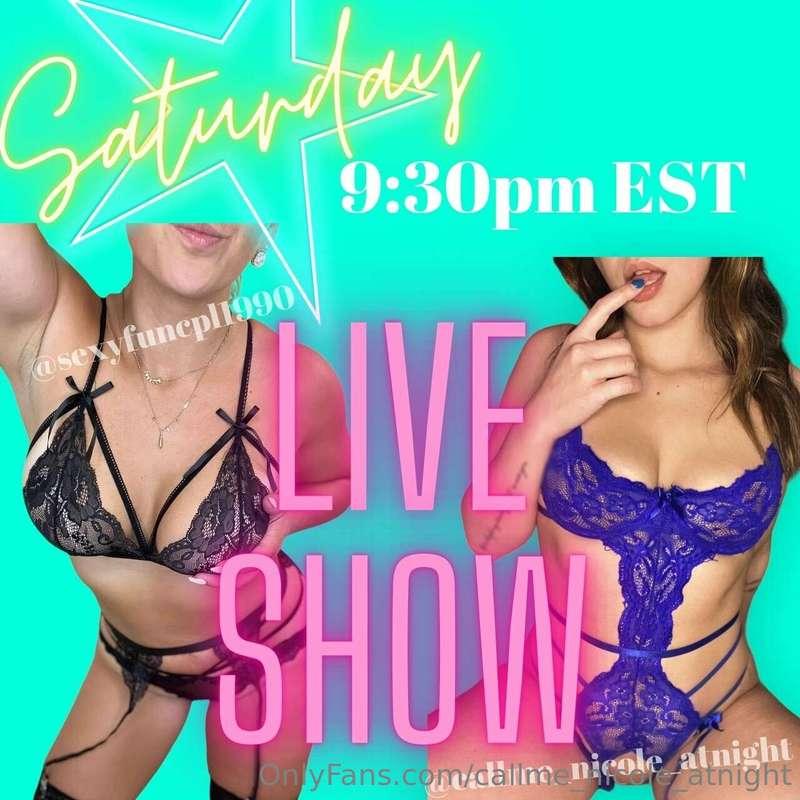 Don’t miss out on my first ever G/G live show with @sexyfunc..