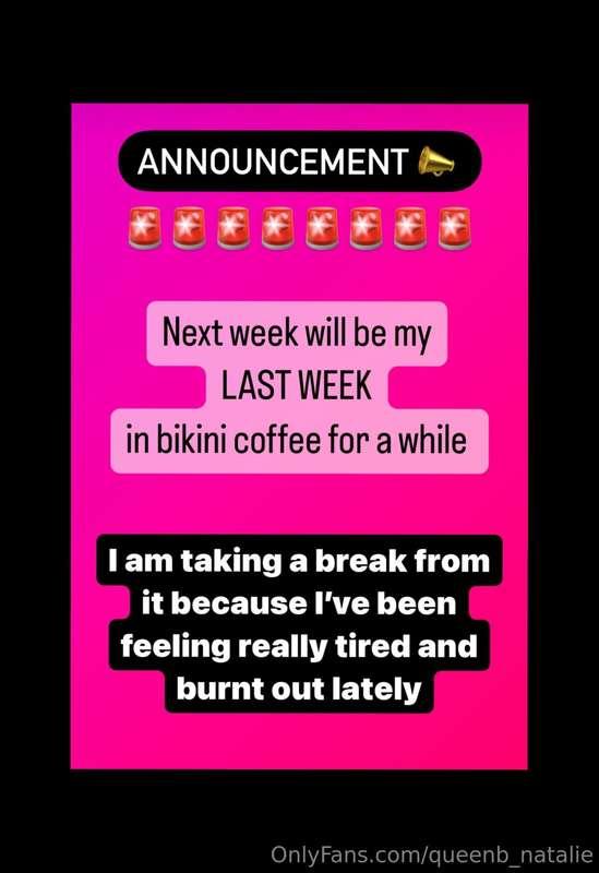 Hey guys! I am taking a break from the coffee stand and the ..