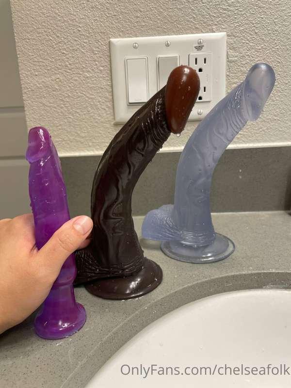 Washed a cleaned my new toys. Which should I use first?! 🥰 c..