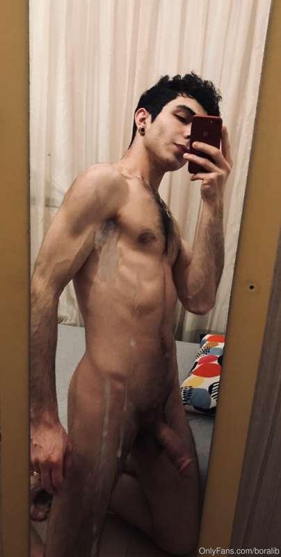 Mirror cum effect  😈🍆💦