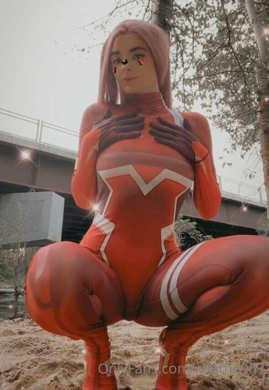 I’m still waiting on the wig with bangs and the contacts to ..
