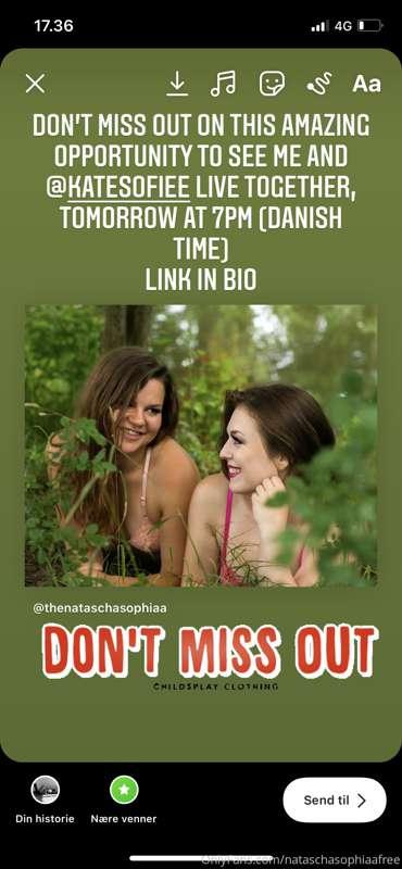 Go to @nataschasophiaa , to join in on my kinky Fun with @ka..