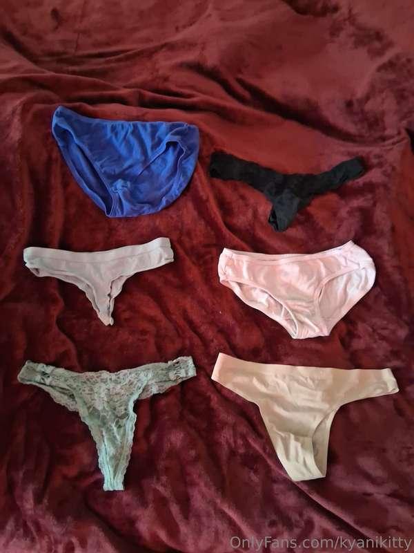 Hiii your girl wants to buy a bunch now panties, but I don't..