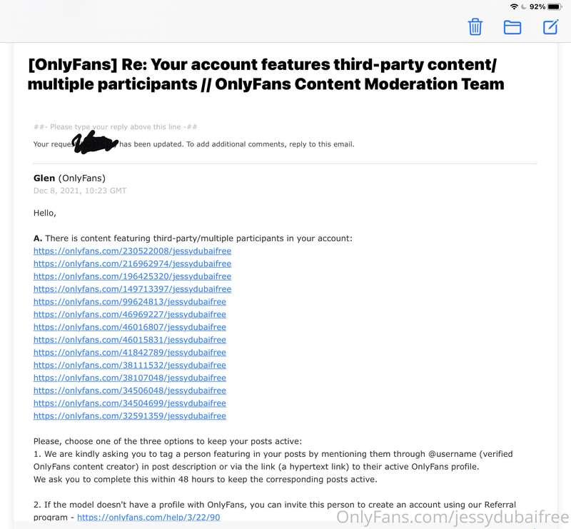 Some changes will be made do to the new message from only fa..