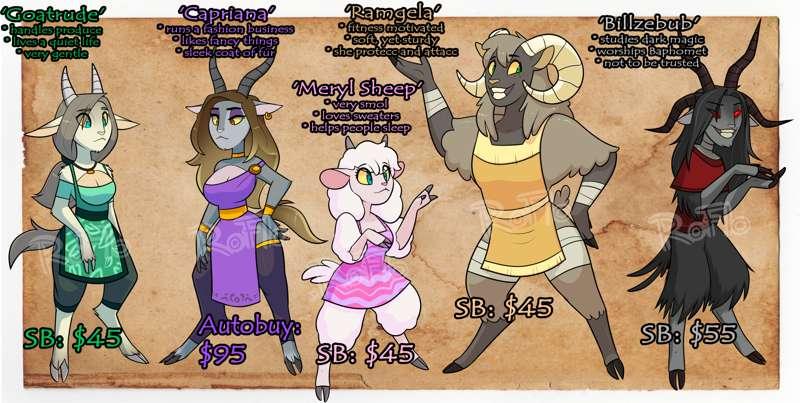Satyr Adoptables - Open This Friday 03/10/23