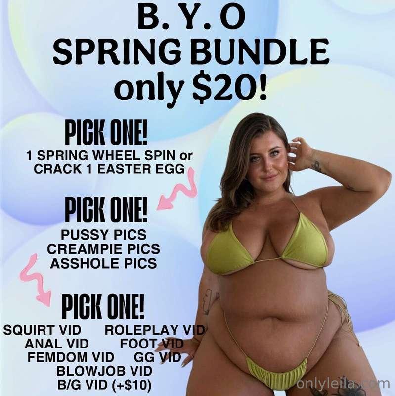 💗🐰🧺 𝗯𝘂𝗶𝗹𝗱 𝘆𝗼𝘂𝗿 𝗼𝘄𝗻 𝘀𝗽𝗿𝗶𝗻𝗴 𝗯𝘂𝗻𝗱𝗹𝗲 🧺🐰💗tip $20 and build your o..