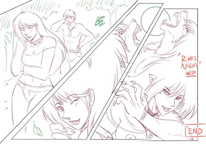 Rina's Night (Page 35 - END-) SKETCH
