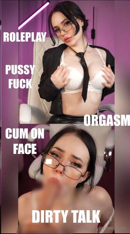 I know you were dreaming about sexy office girl seducing you..