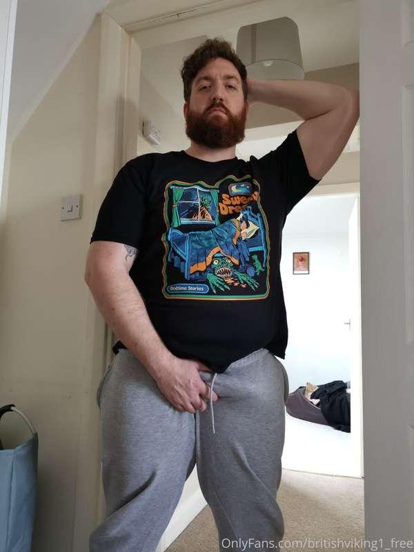 So I heard wearing grey sweats makes your Cock look big... W..