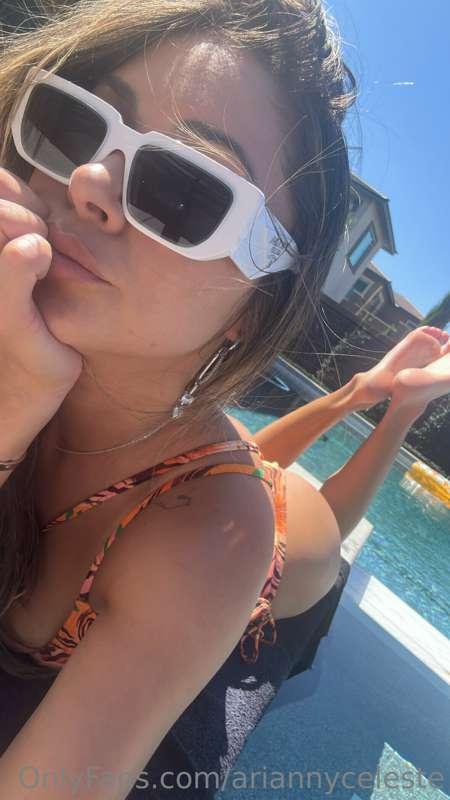 Pool side all summer long ☀️👙