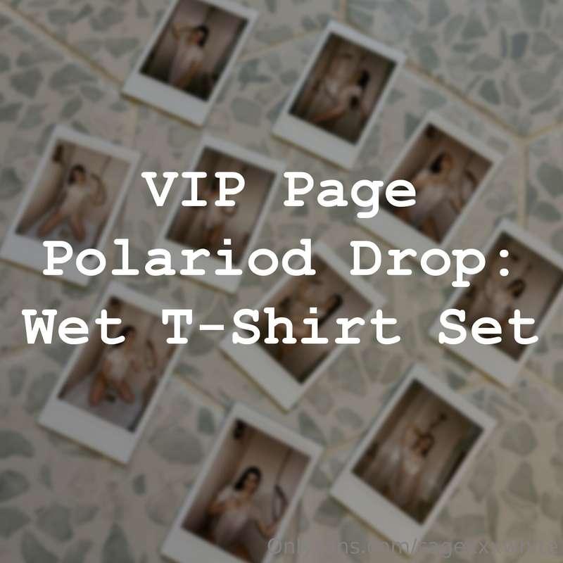 Keep me in your wallet? 🤭 📸 POLAROID DROP ~ Wet T-Shirt Set ..