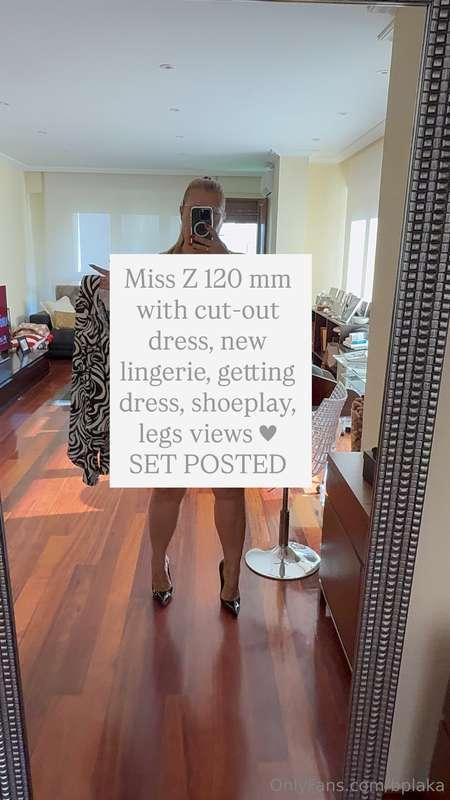Miss Z 120 mm with cut-out dress, new lingerie, getting dres..
