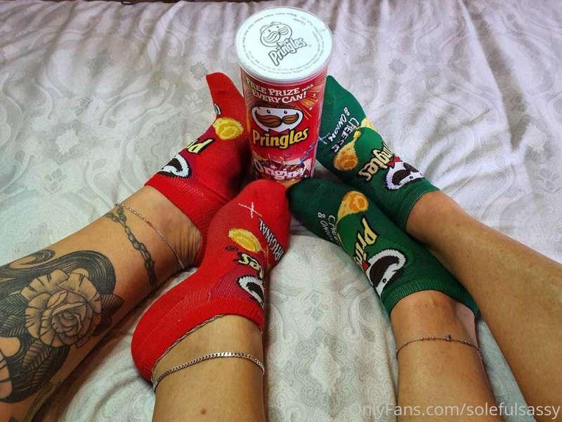 Maddy and I rocking these socks!
