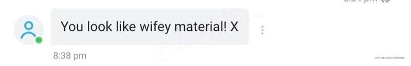 do you agree with him? am I wifey material? 👰🏼‍♀️x