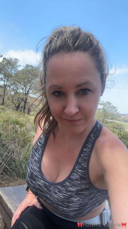 Taking a break during my hike. What’s your favorite form of ..