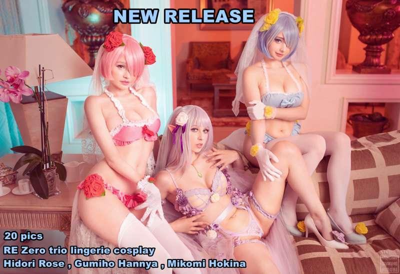 Re Zero cosplay trio set released!