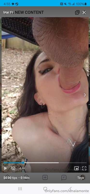 🍆 ***!!!FIRST REAL BJ!!!*** 🍆
Coaxed his cum right onto my t..