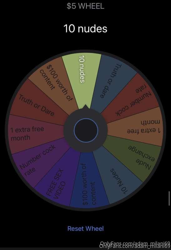 $5 a spin! Spin as many times as you’d like 🔥💜