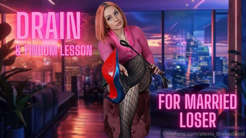 New video in your inbox! - Findom Drain & Lesson for Married..
