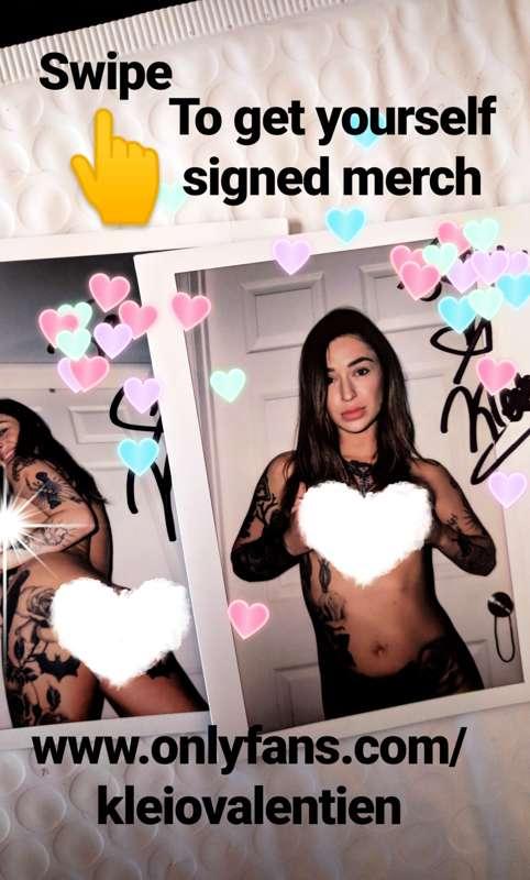 get yourself some signed merch or custom Polaroids at shopkl..