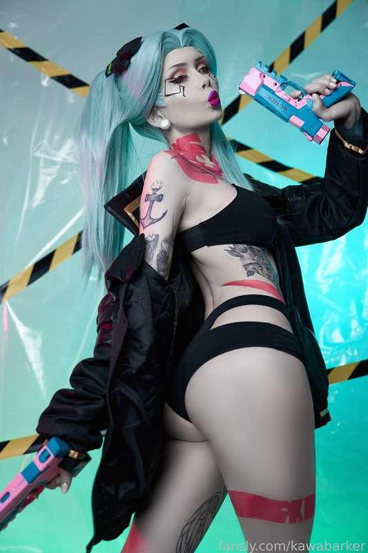 I am sure Rebecca is the most badass person in the anime #cosplay #cosplaygirl #egirl #edgerunners #rebecca #cyberpunk