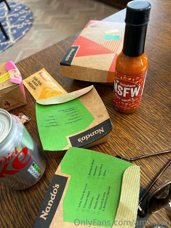 Making my afternoon spicy🔥 with our NSFW Hot Sauce ✨ @ofmerc..