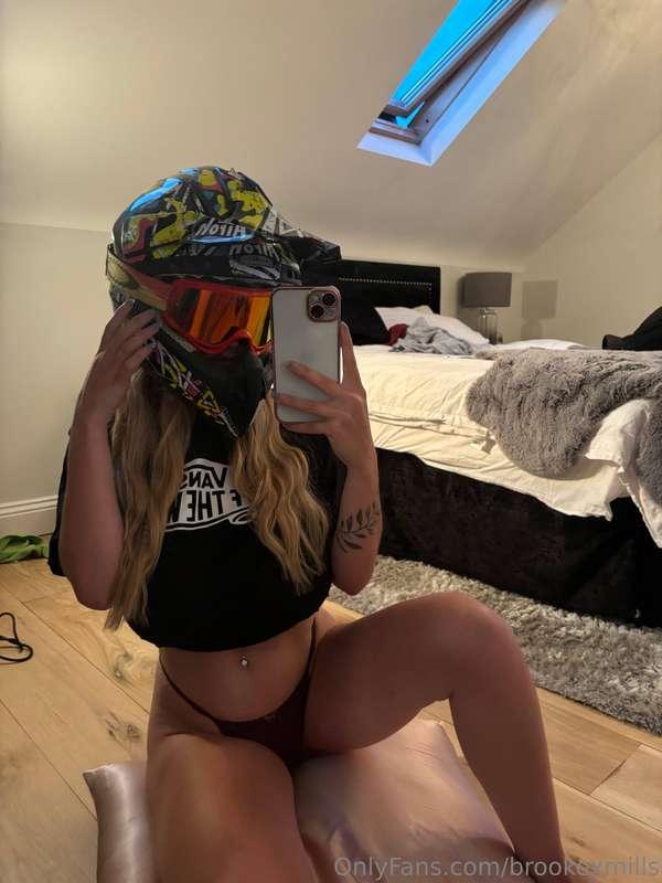 Helmet on or off 🤭