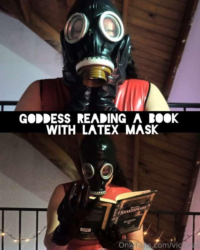 Wearing the gas mask for the first time