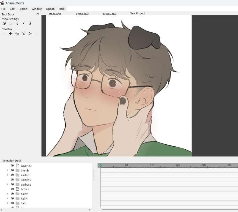 working on new animation