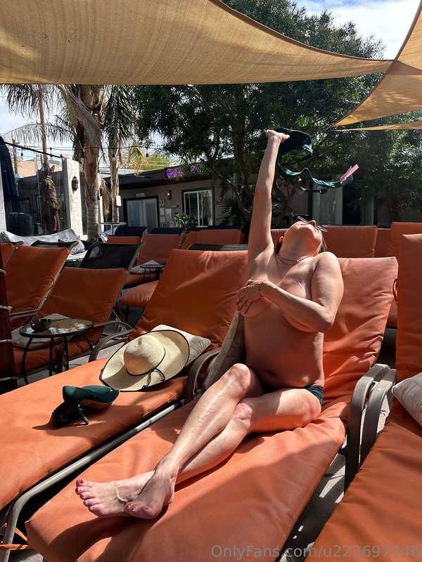 Just enjoying the sun on my naked body! Want to see the full..