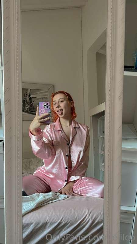 My hair is wet because I got out of the shower, but my pussy..
