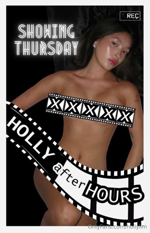 presenting for the first time ever… **HOLLY AFTER HOURS** 🔞😻..