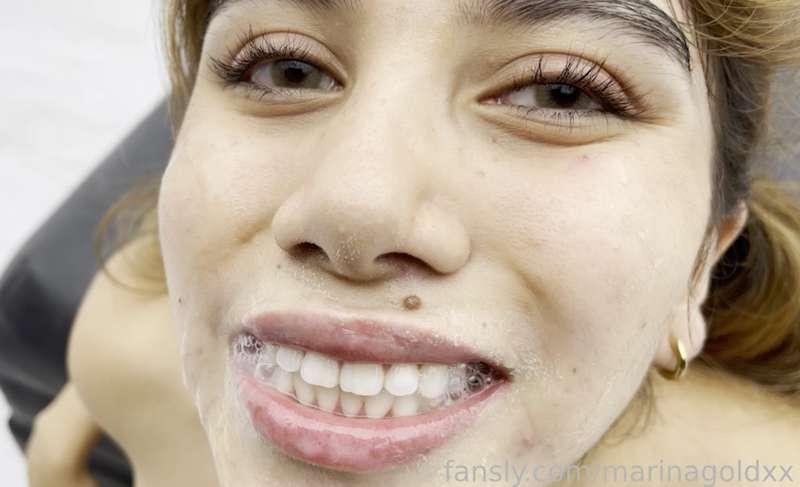 sperm smile! #spermsmile #cumonteeth 