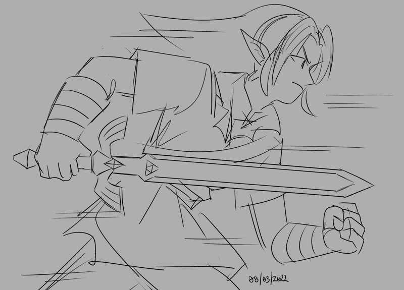 oot link doodle