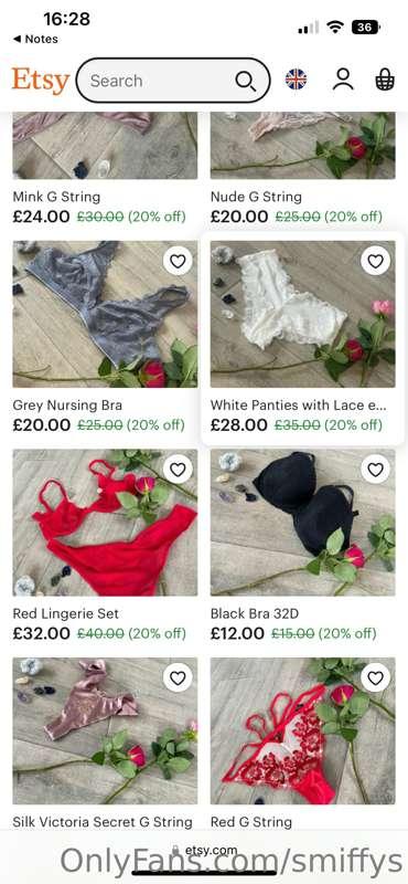 ALL ITEMS COME WORN FOR 12 HRS & CREAMY 😍 
Unless you’d like..