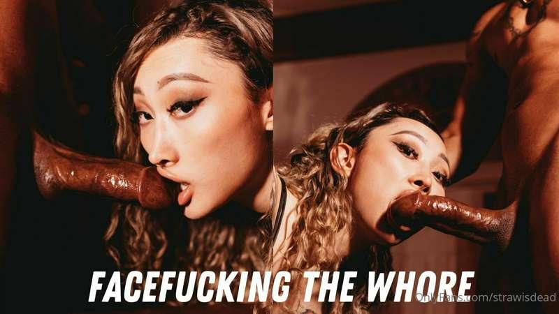 New Video! Facefucking the whore! with @kingnoire