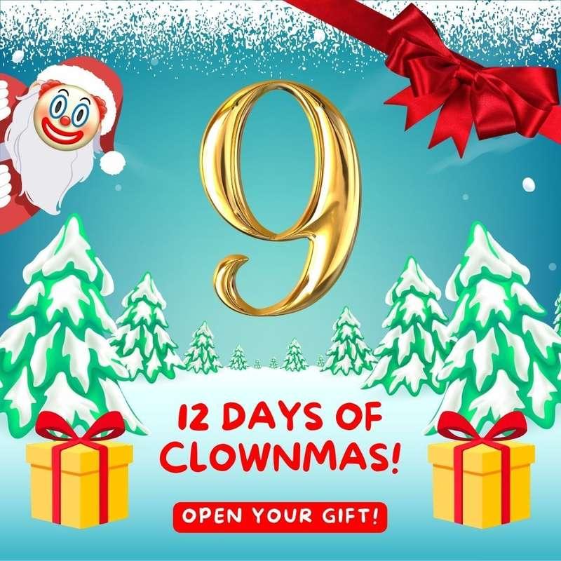 🎄𝟏𝟐 𝐃𝐀𝐘𝐒 𝐎𝐅 𝐂𝐋𝐎𝐖𝐍𝐌𝐀𝐒 – 𝐃𝐀𝐘 𝟗!🎄

Woohoo! Celebrate the silly season with our sexy clown advent calendar as we count down to CLOWNMAS! 🎁 

🎅
Belle

#fyp #clown #clowngirl #clownfetish #clussy #circus #free #adventcalendar #gift #honkers #christmas #xxxmas