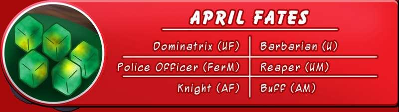 April Fates Announcement